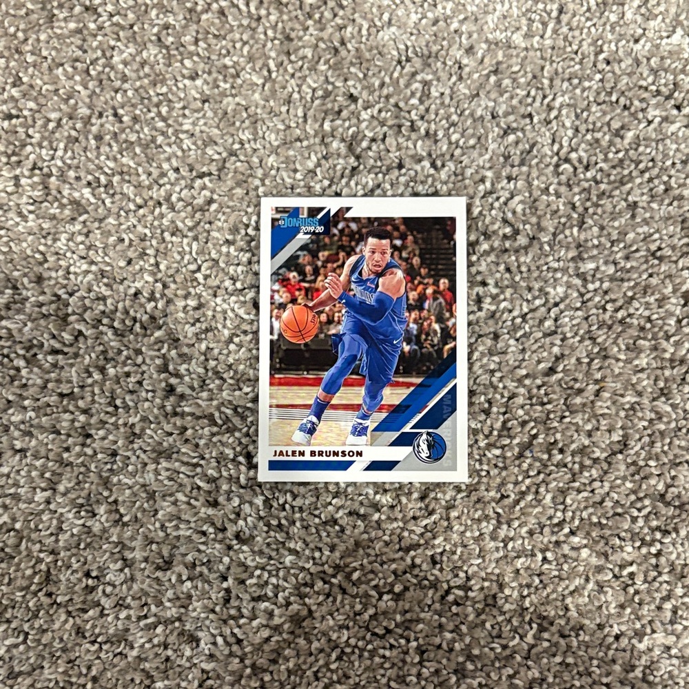 Basketball Trading Card - Blue Jersey Sports Card